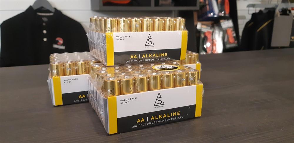 Alkaliske Batterier Aa Lr6 1,5v 42-pack