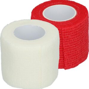 Bandage selvklebende Rød/Hvit