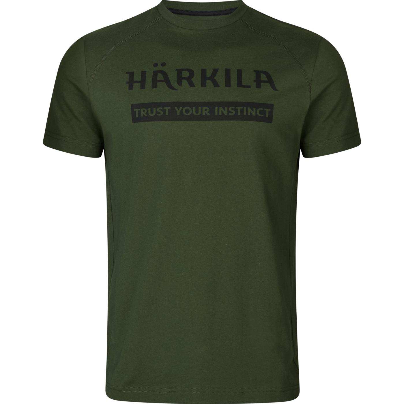 Harkila Logo T-shirt 2-pack - Duffel Green/phantom,l