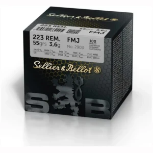 Sellier & Bellot (S&B) 223 Rem 55grs 3,6g FMJ (100 pk.)