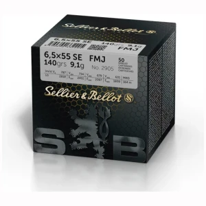 Sellier & Bellot (S&B) 6,5x55 140grs FMJBT 9,1g (50 pk.)