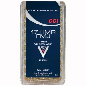 CCI 17 HMR FMJ 20grs 2375fps (50pk)