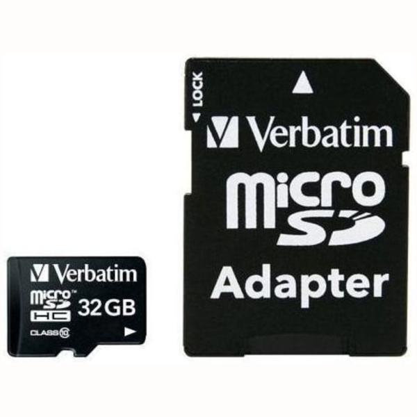 Verbatim Micro SD-kort m adapter 32GB