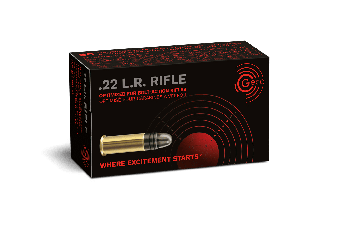 GECO Rifle 22LR 50pk