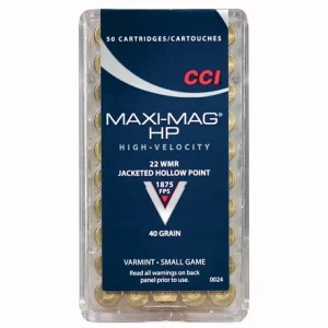 CCi 22 WMR Maxi-Mag JHP 40 grain 1875 FPS (50pk)