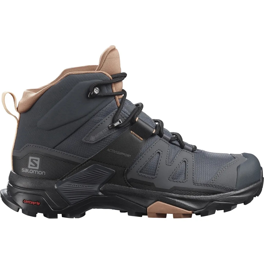 Salomon Women's X Ultra 4 Mid Gore-tex Ebony/mocha Mousse - 36 2/3