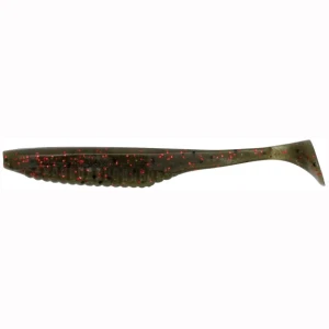 DUO Realis Versa Shad 3" Elastomer Green Pumpkin Red Flake