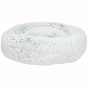 Hundeseng Harvey Hvit/Sort Langhåret Plysj Ø:80cm