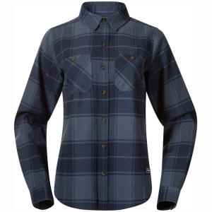 Bergans Nordmarka Flannel Shirt Women Granite Blue/Navy Blue