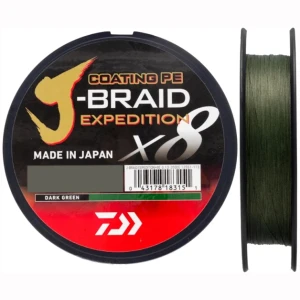Daiwa J-Braid Expedition X8E 0,24mm 300m Dark Green
