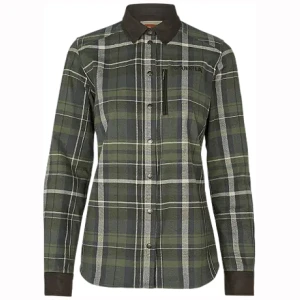 Harkila Pajala L/S Skjorte Women Olive Check