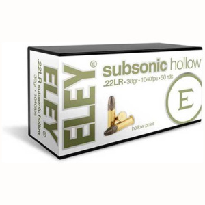 Eley Subsonic Hollow 22LR 38gr (50pk)