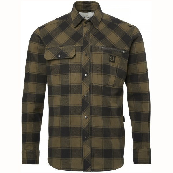 Chevalier Raptor Flannel Shirt Men Kodiak Brown Checked
