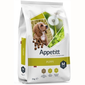 Appetitt Hundefôr Puppy Medium Breed 3 kg
