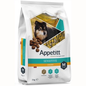 Appetitt Hundefôr Sensitive Chicken Medium Breed 3 kg