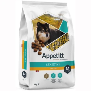 Appetitt Hundefôr Sensitive Chicken Medium Breed 3 kg