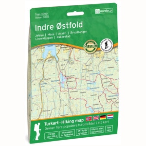 Kart INDRE ØSTFOLD 1:50 000