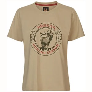 Harkila Stag Badge Kortermet T-skjorte W Beech