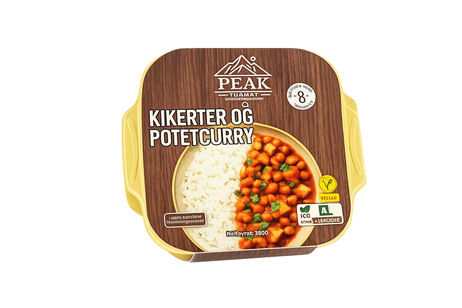 Peak Turmat Selvoppvarmende – Kikerter & Potetcurry (Ready to Eat)